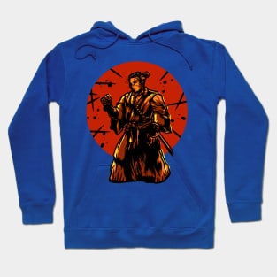 Samurai fight illustration Hoodie